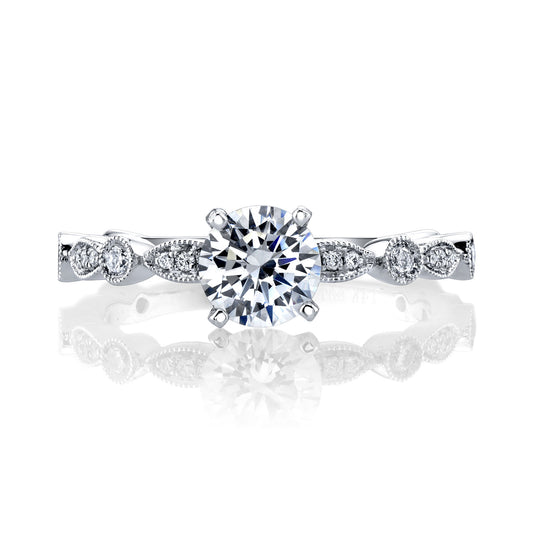 Ladies Round Engagement Ring 27218