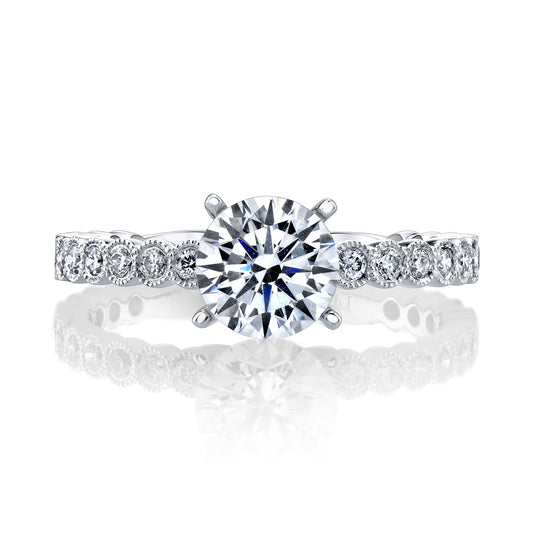 Ladies Round Engagement Ring 27219