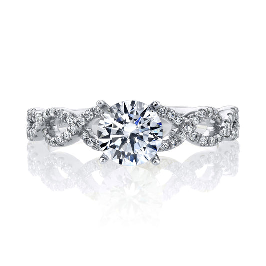 Ladies Round Engagement Ring 27221