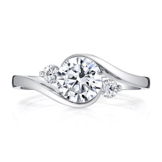 Ladies Round Engagement Ring 27326