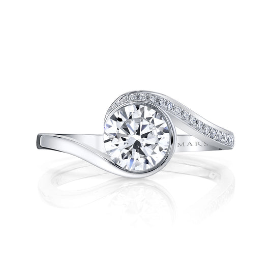 Ladies Round Engagement Ring 27327