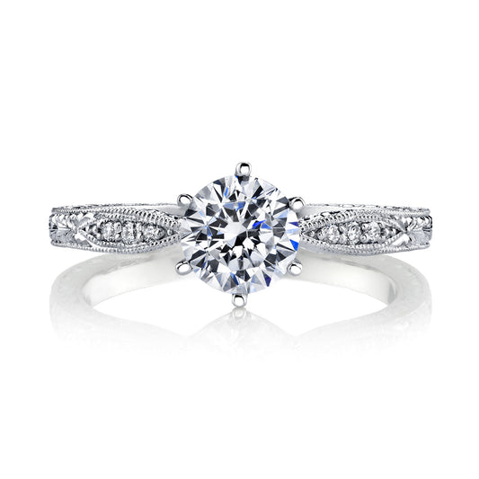 Ladies Round Engagement Ring 27350