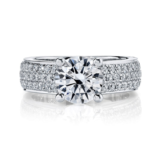 Ladies Round Engagement Ring 27353