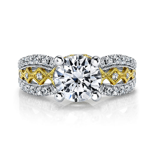 Ladies Round Engagement Ring 27354