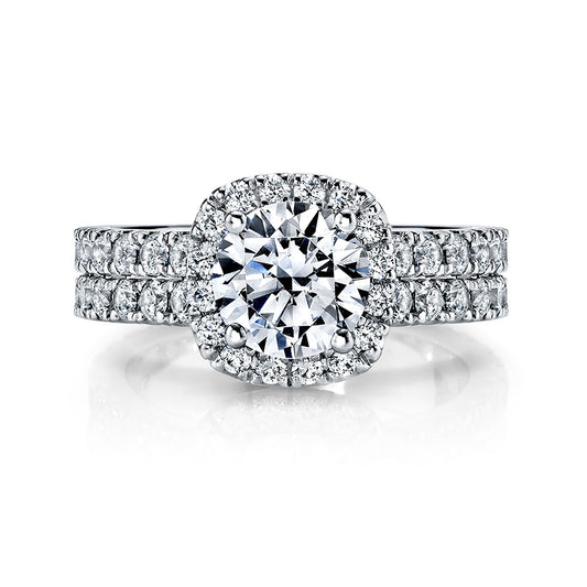 Ladies Round Engagement Ring 27357