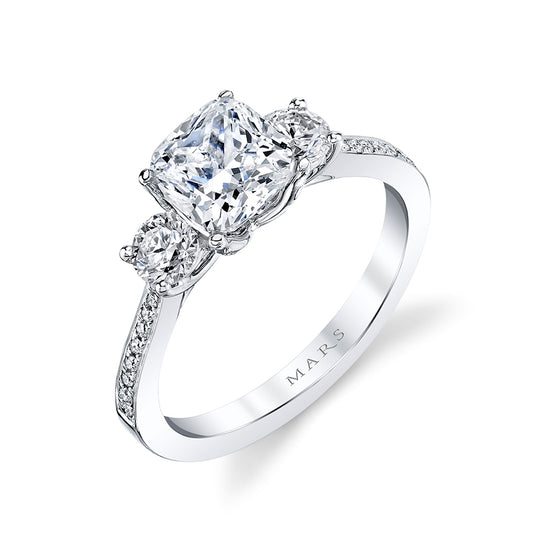 Ladies Radiant Engagement Ring 27381