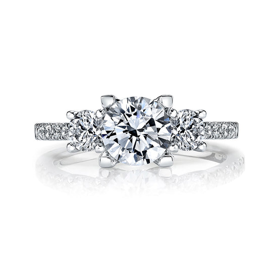 Ladies Round Engagement Ring 27382