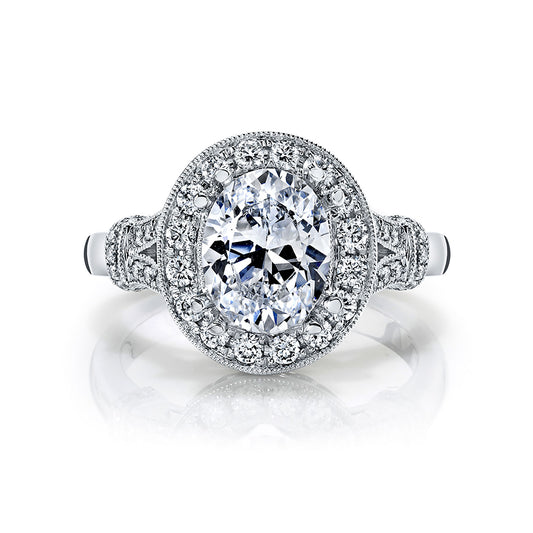 Ladies Round Engagement Ring 27388