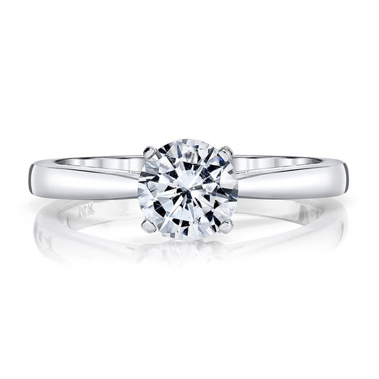 Ladies Round Engagement Ring 27389