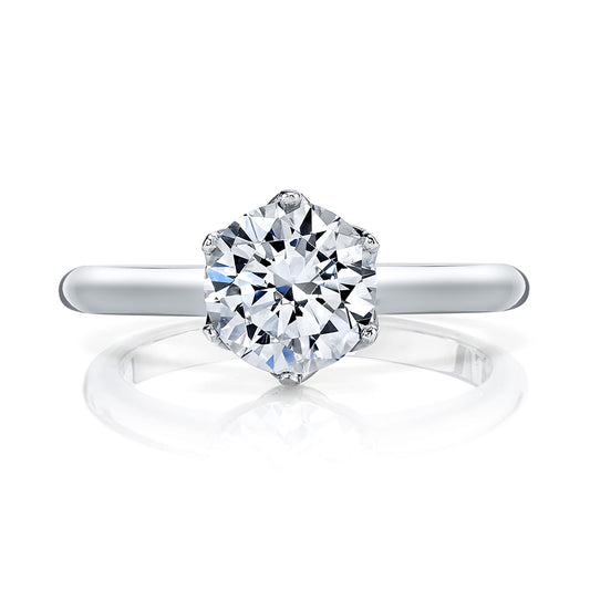 Ladies Round Engagement Ring 27390