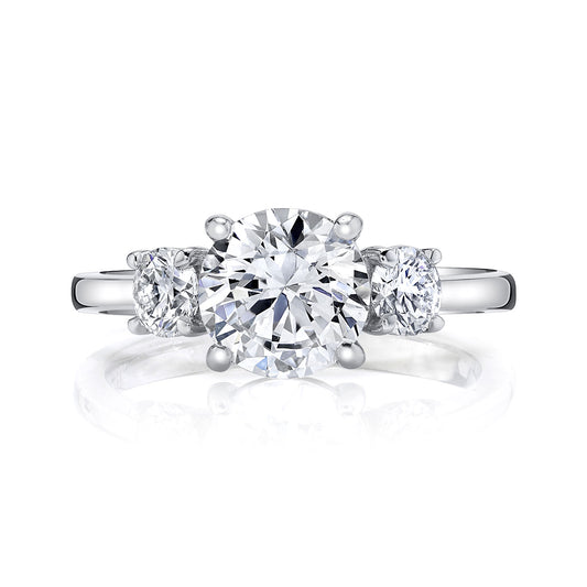 Ladies Round Engagement Ring 27393