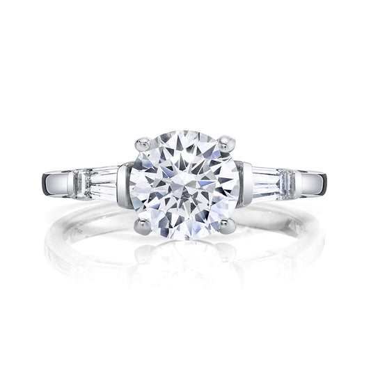 Ladies Round Engagement Ring 27394