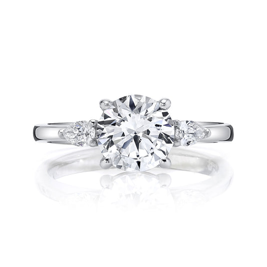 Ladies Round Engagement Ring 27395