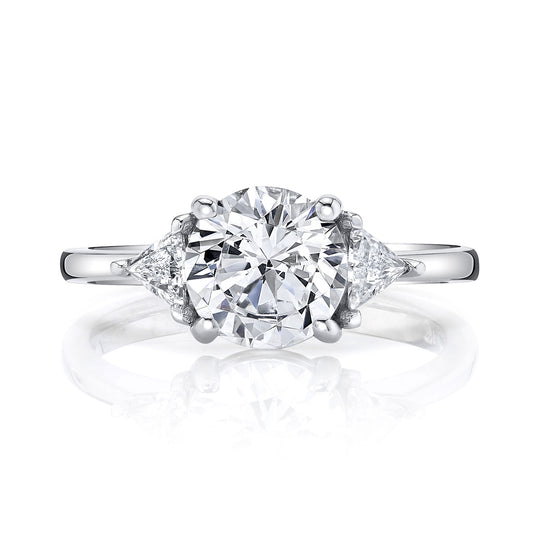 Ladies Round Engagement Ring 27396