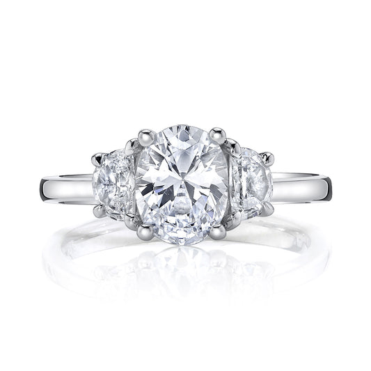 Ladies Oval Engagement Ring 27402