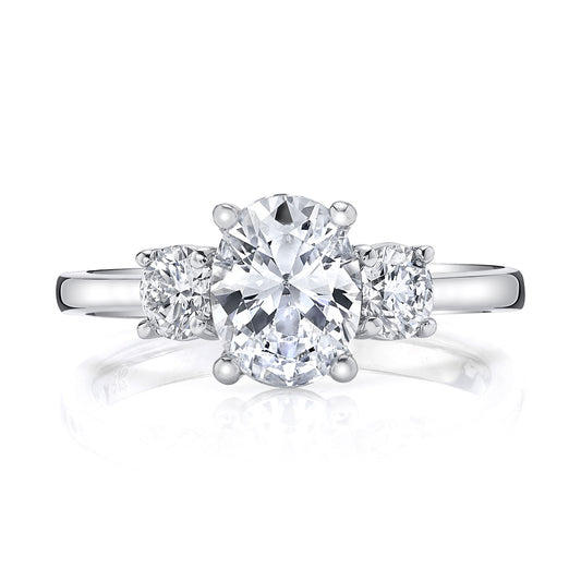 Ladies Oval Engagement Ring 27403