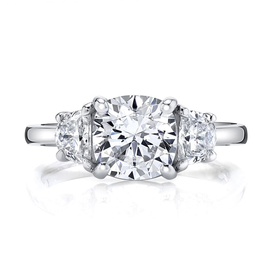 Ladies Round Engagement Ring 27408