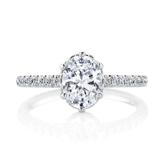 Ladies Oval Engagement Ring 27425