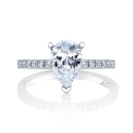 Ladies Pear Engagement Ring 27459PS