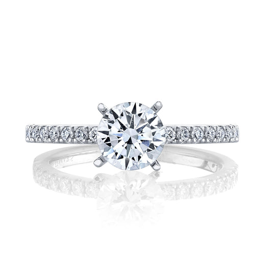 Ladies Round Engagement Ring 27459