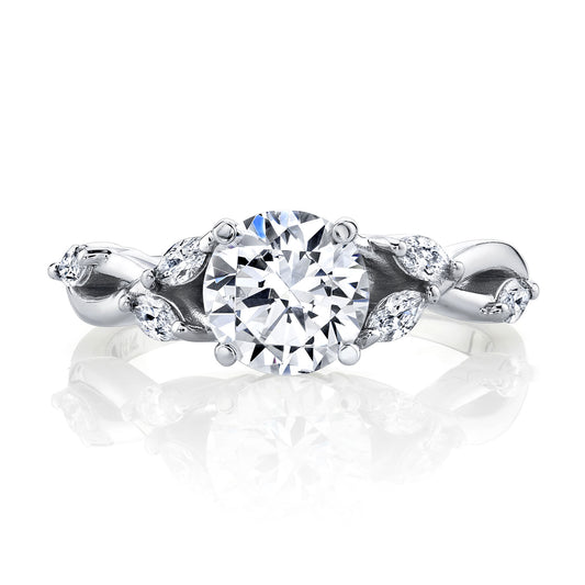 Ladies Round Engagement Ring 27478