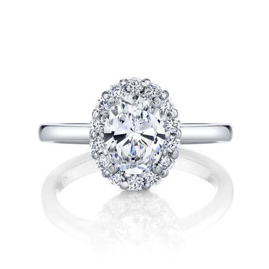 Ladies Oval Engagement Ring 27479