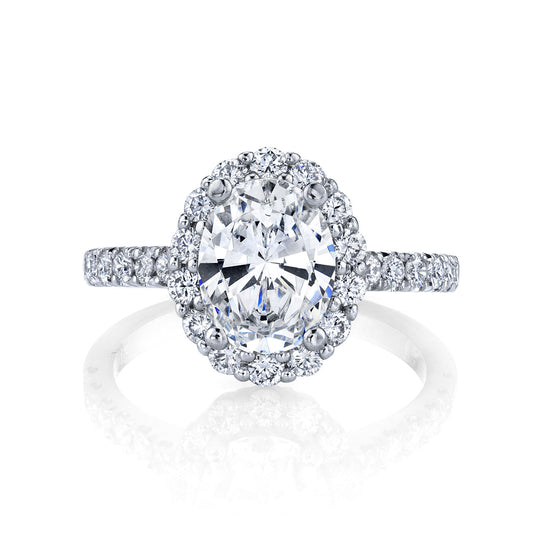 Ladies Oval Engagement Ring 27481