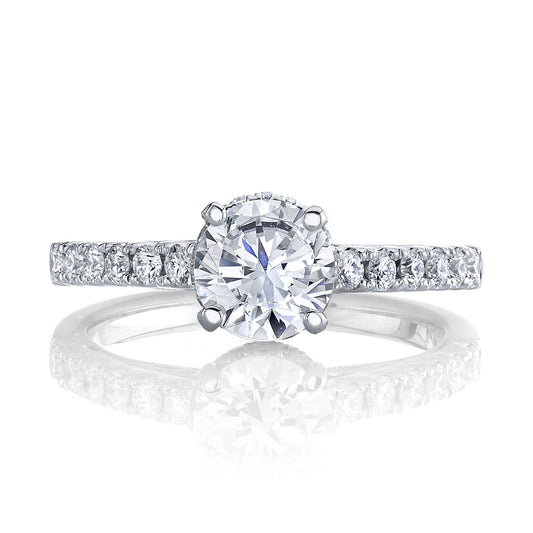 Ladies Round Engagement Ring 27492