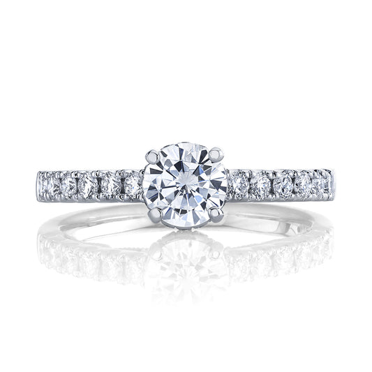 Ladies Round Engagement Ring 27493