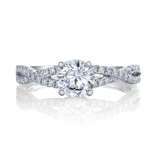 Ladies Round Engagement Ring 27495