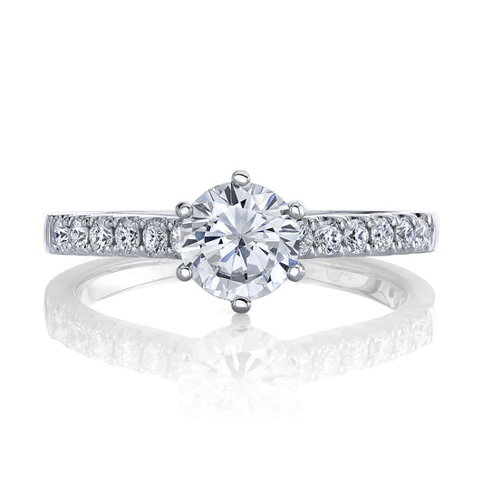 Ladies Round Engagement Ring 27505