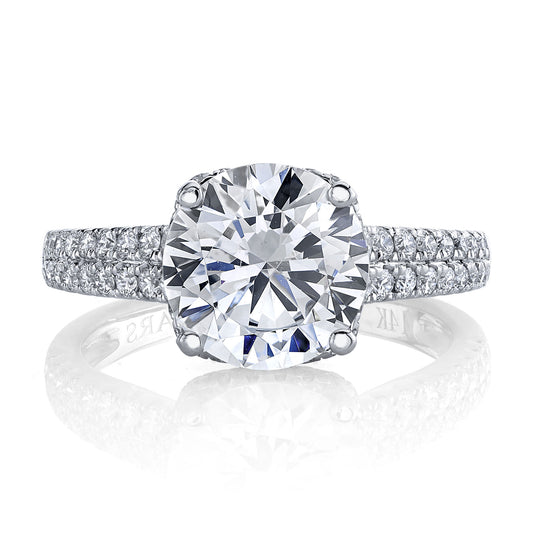Ladies Round Engagement Ring 27508