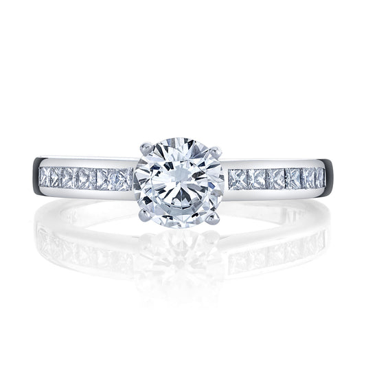 Ladies Round Engagement Ring 27513