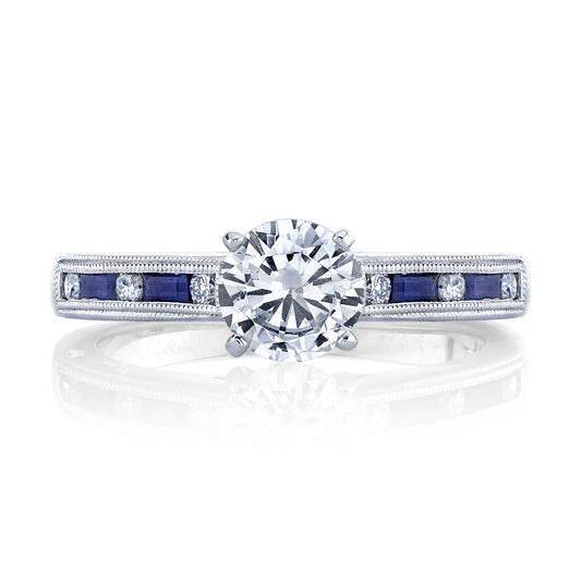 Ladies Round Engagement Ring 27514