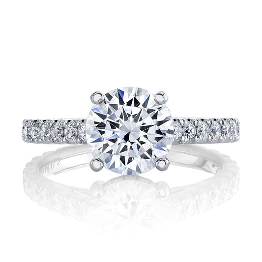 Ladies Round Engagement Ring 27516