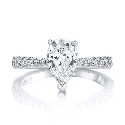 Ladies Round Engagement Ring 27557PS
