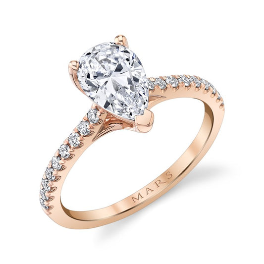 Ladies Pear Engagement Ring 27555EM