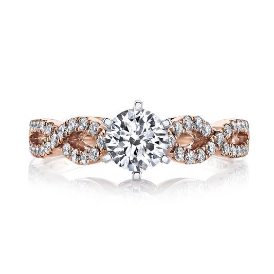 Ladies Round Engagement Ring 27179