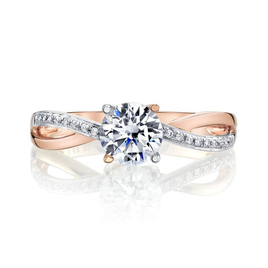 Ladies Round Engagement Ring 26509B