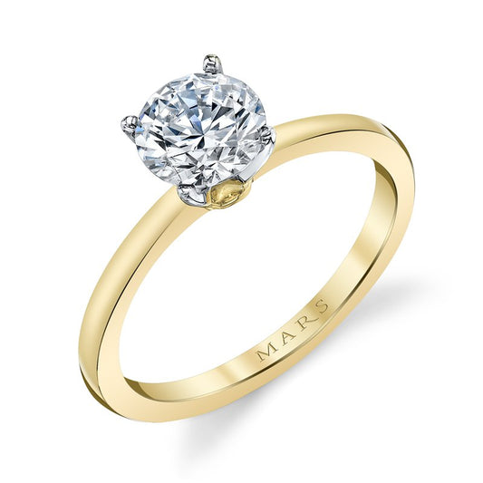 Ladies Round Engagement Ring 27391