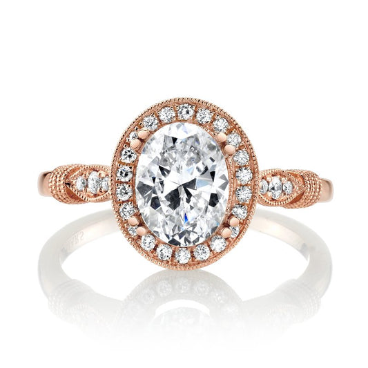 Ladies Oval Engagement Ring 14104
