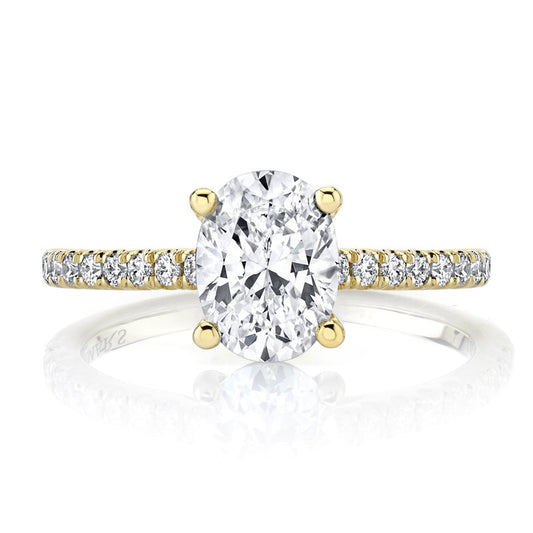 Ladies Oval Engagement Ring 27555RD