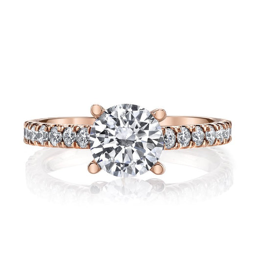 Ladies Round Engagement Ring 26562