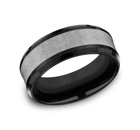 8mm Wedding Band Ring CF108070BKTGTA