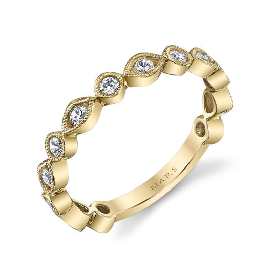 Ladies Round Wedding Band 27216