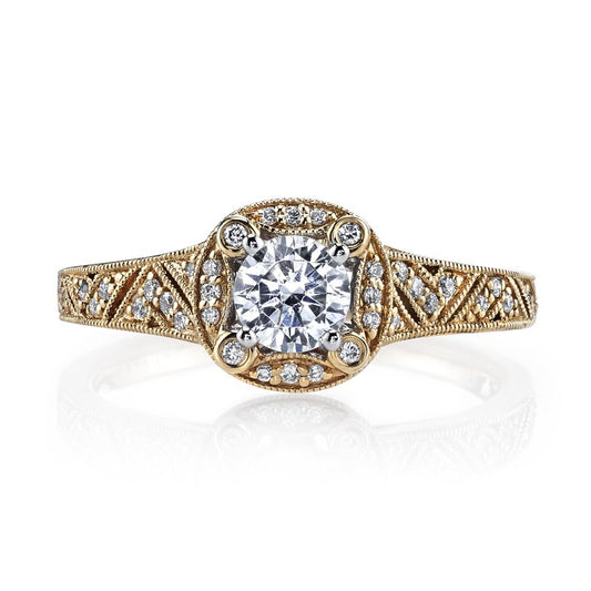 Ladies Round Engagement Ring 27171