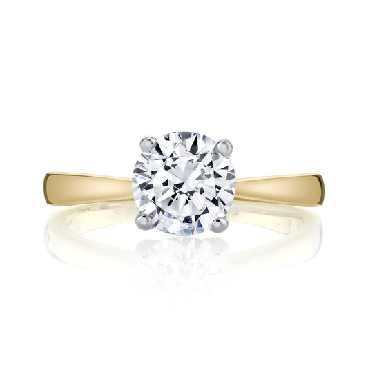 Ladies Round Engagement Ring 27482