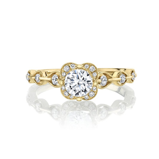 Ladies Round Engagement Ring 27097