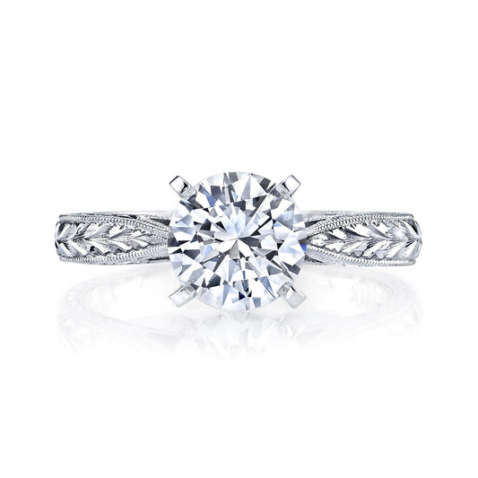 Ladies Round Engagement Ring 9010HE
