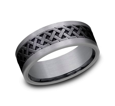 8mm Wedding Band Ring CF128361BKTGTA